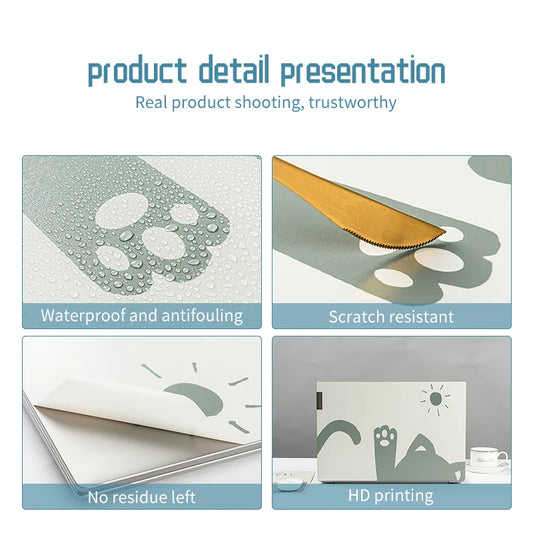 Autocollants Colorés en PVC pour Ordinateur Portable, Accessoire de Bricolage pour Macbook Pro/HP/Acer/Bali/Lenovo, 13, 14, 15.6, 17.3 Pouces