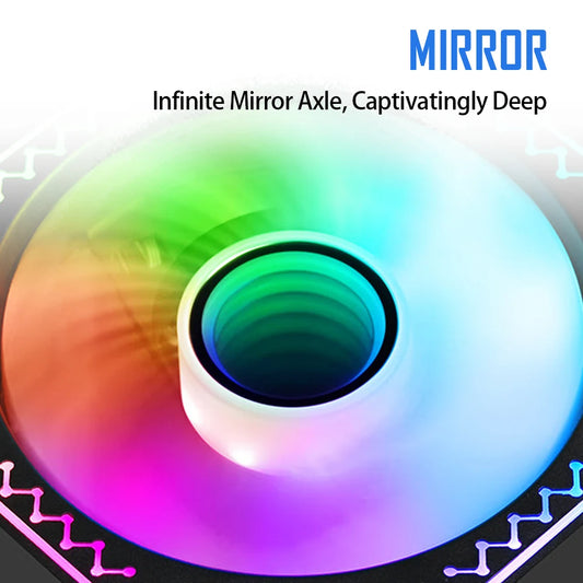 Aigo PC boîtier ventilateur Gamer ordinateur 120mm RGB Kit ventilateurs 4PIN PWM refroidisseur d'eau CPU ventilateur de refroidissement 3pin5v espace illimité Argb ventilateur