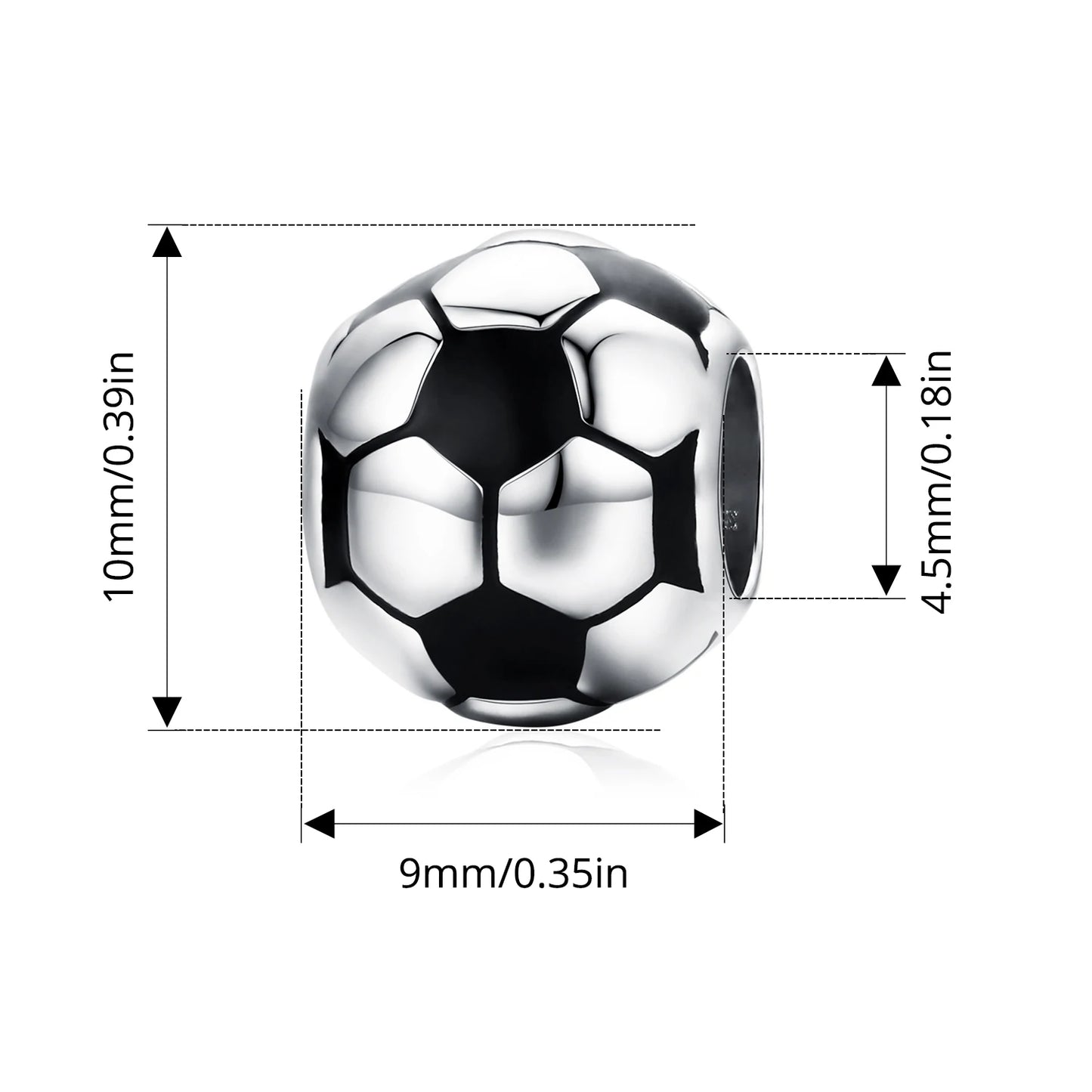 BISAER 925 en argent Sterling série balle charme Football volley-ball Tennis basket-Ball perle ajustement femmes et hommes Bracelet bricolage bijoux fins