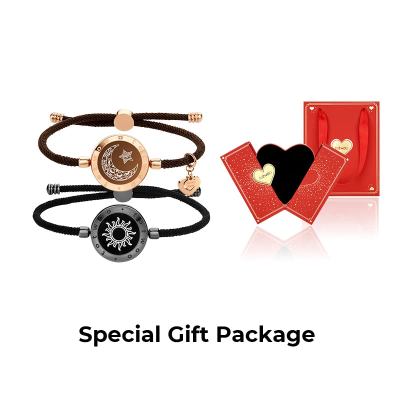 Totwoo cadeau de Couple romantique Bracelets Bluetooth intelligents avec rappel de vibrations pour iOS Android longue Distance