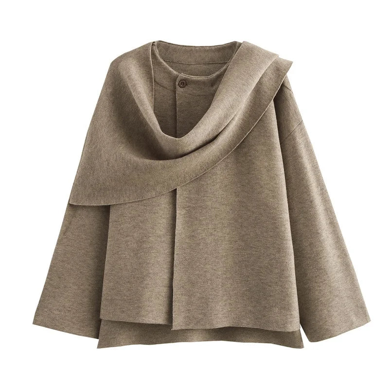 MUJER manteaux d'hiver pour femmes écharpe asymétrique