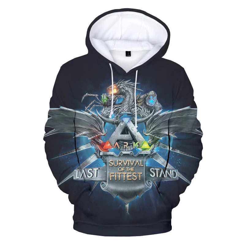 ARK Genesis-Sweats à capuche College en 3D pour hommes, Streetwear Harajuku, Pull Respzed, Sweats à capuche décontractés, Mode pour garçons, Nouveau, 2023