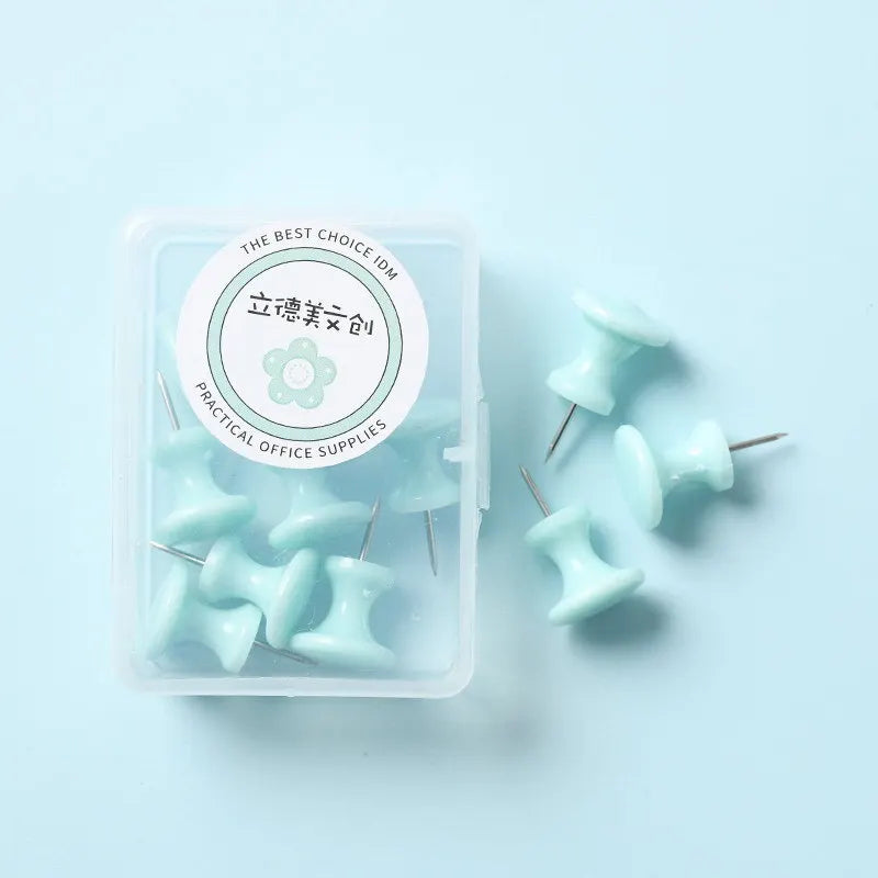 40 pièces/boîte punaises de couleur unie petite taille