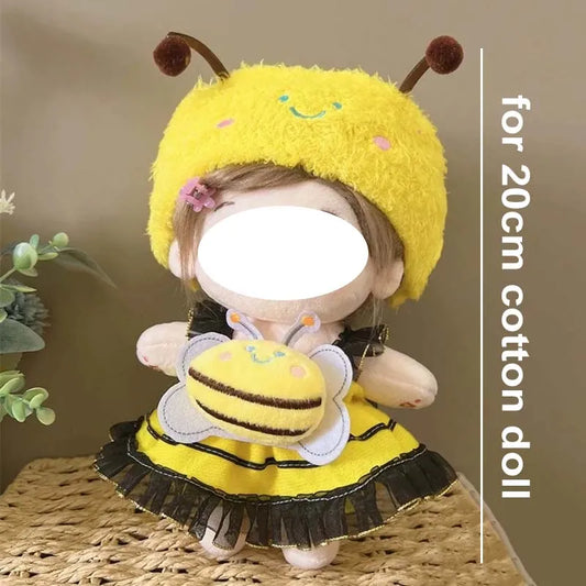 Ensemble de vêtements de poupée en coton, joli et mignon, pour poupée idole de 20cm, accessoires de déguisement, vêtements de bricolage, cadeaux pour Fans d'enfants