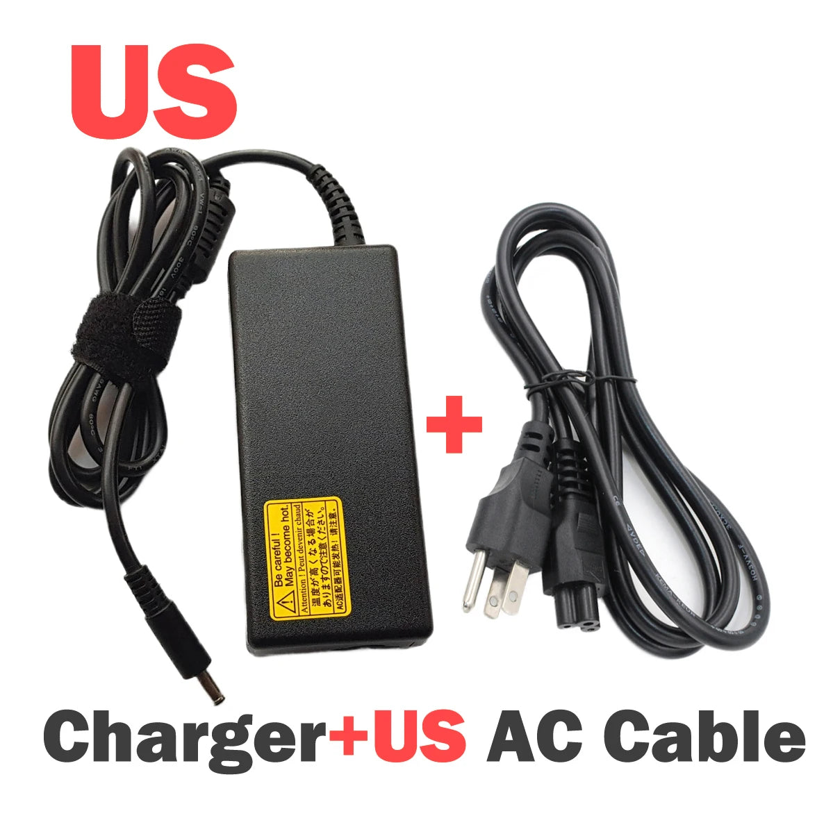 Chargeur 65W pour ordinateur portable, compatible avec Dell Inspiron