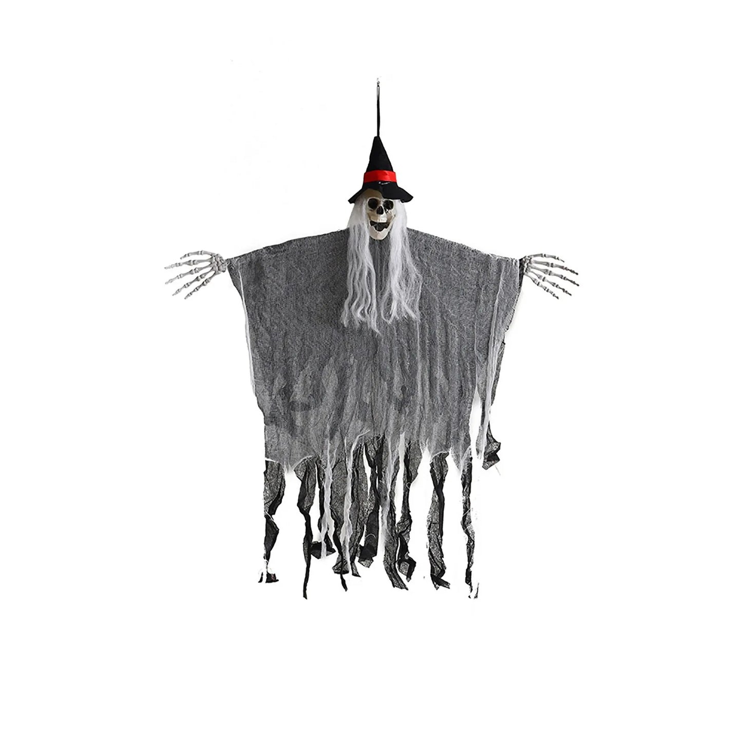 Décoration de fantôme d'horreur effrayant, accessoires de modules d'Halloween, extérieur, intérieur, jardin, maison hantée, faucheuses, ornement