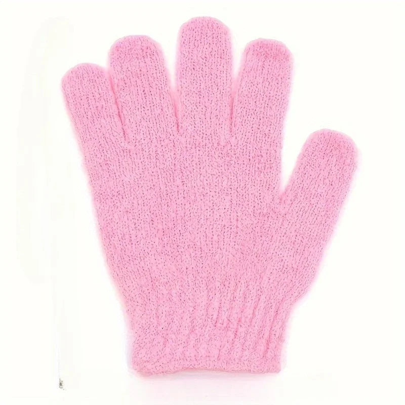 serviettes de bain domestiques à cinq doigts. Le matériau en nylon est durable. Mousse Dense et riche. Soyez utilisé des deux côtés pour un exfoliant facile