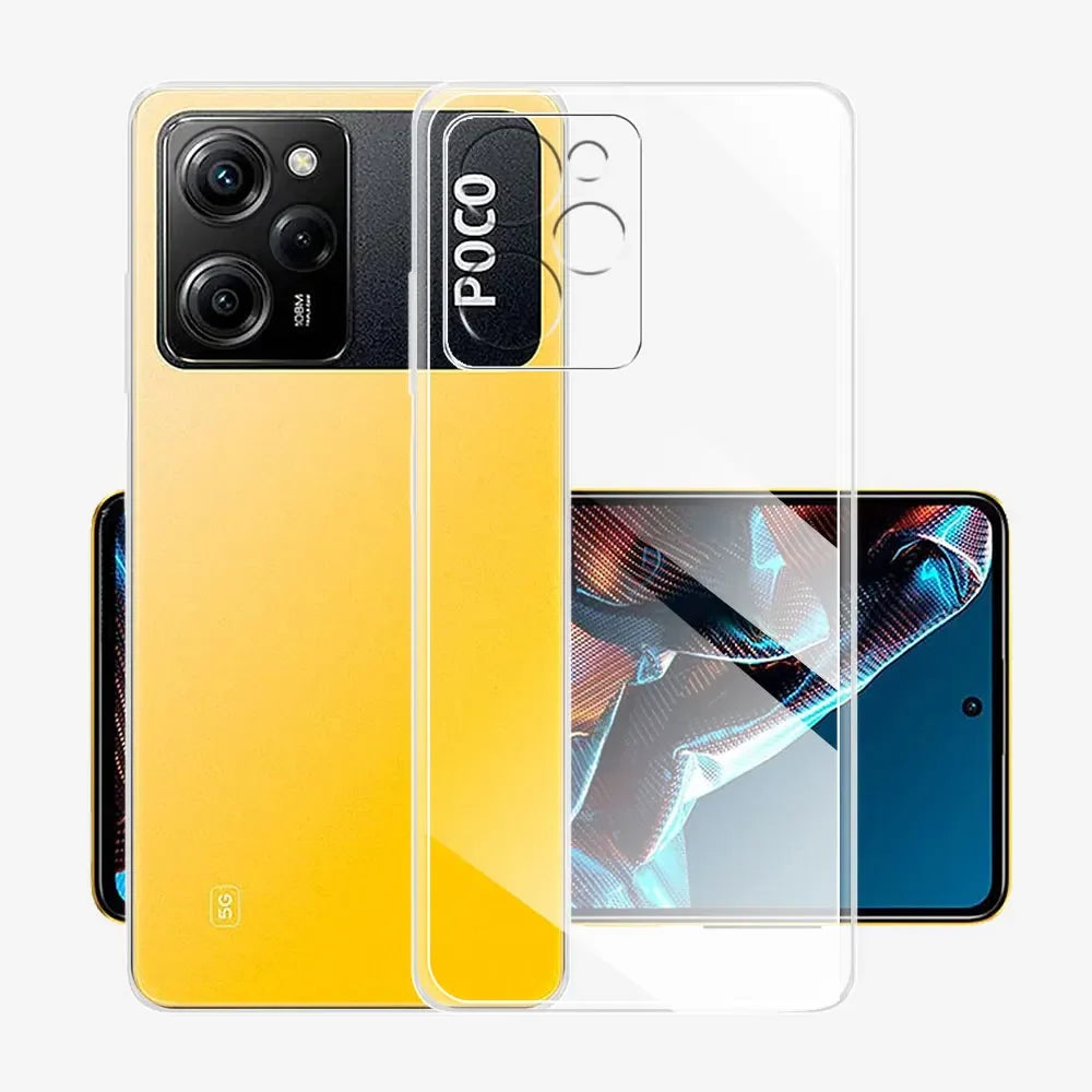 Coque transparente en Silicone TPU pour Xiaomi