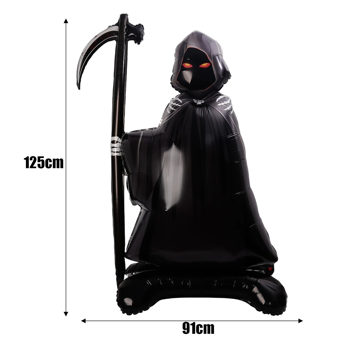 Ballon d'halloween géant fantôme citrouille crâne château Film d'aluminium ballon debout pour Halloween fête cour jardin décor effrayant