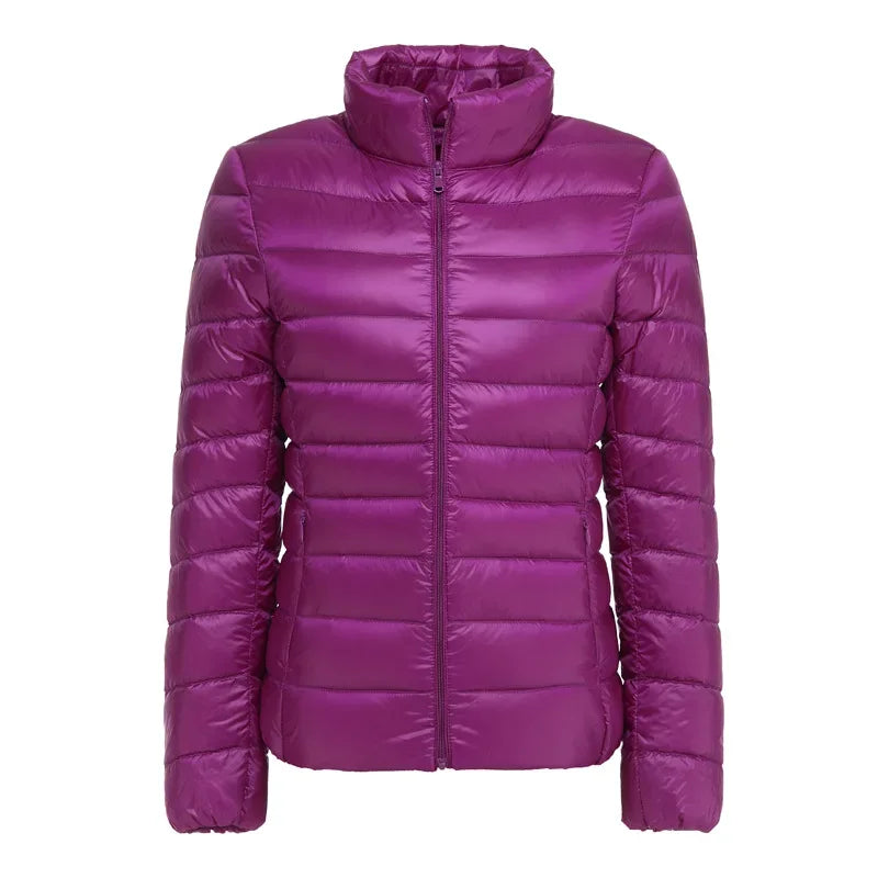 2025 nouveau UZZDSS automne femmes ultraléger mince doudoune 90% duvet de canard blanc vestes à capuche manteaux costume vestes WYRF 1051968