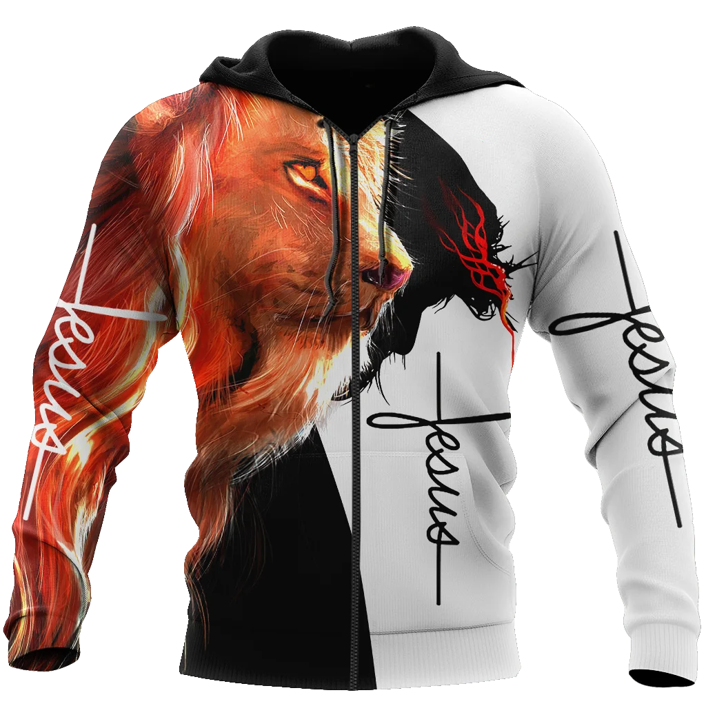 Sweat à capuche à fermeture éclair pour hommes, imprimé croix de jésus en 3D, dieu, Cool, Harajuku, chevaliers templiers, pull à manches longues pour hommes, nouvelle collection automne et hiver