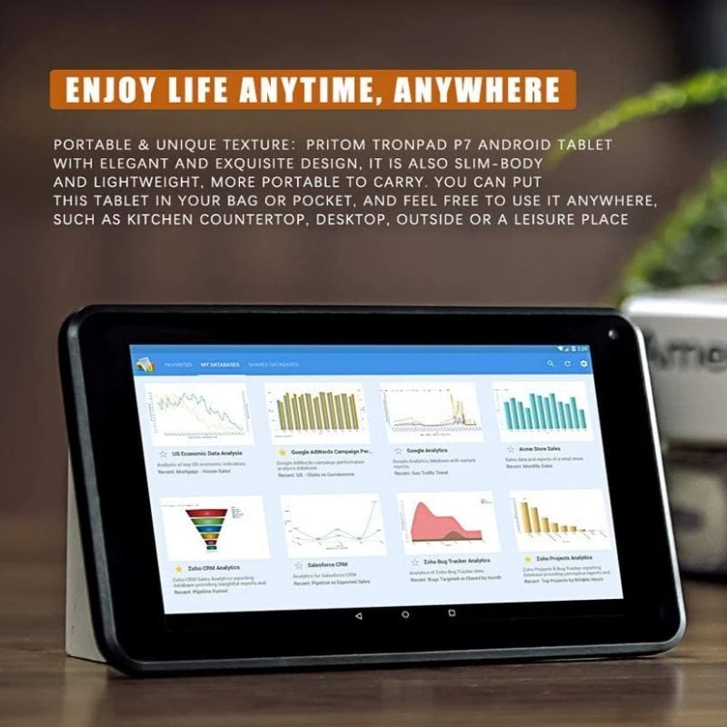 Sun8iw15 Android 10 tablette PC 7 pouces 1GB RAM 16GB ROM Quad-Core 1024x600 pixels WIFI 1.2GHz double caméra