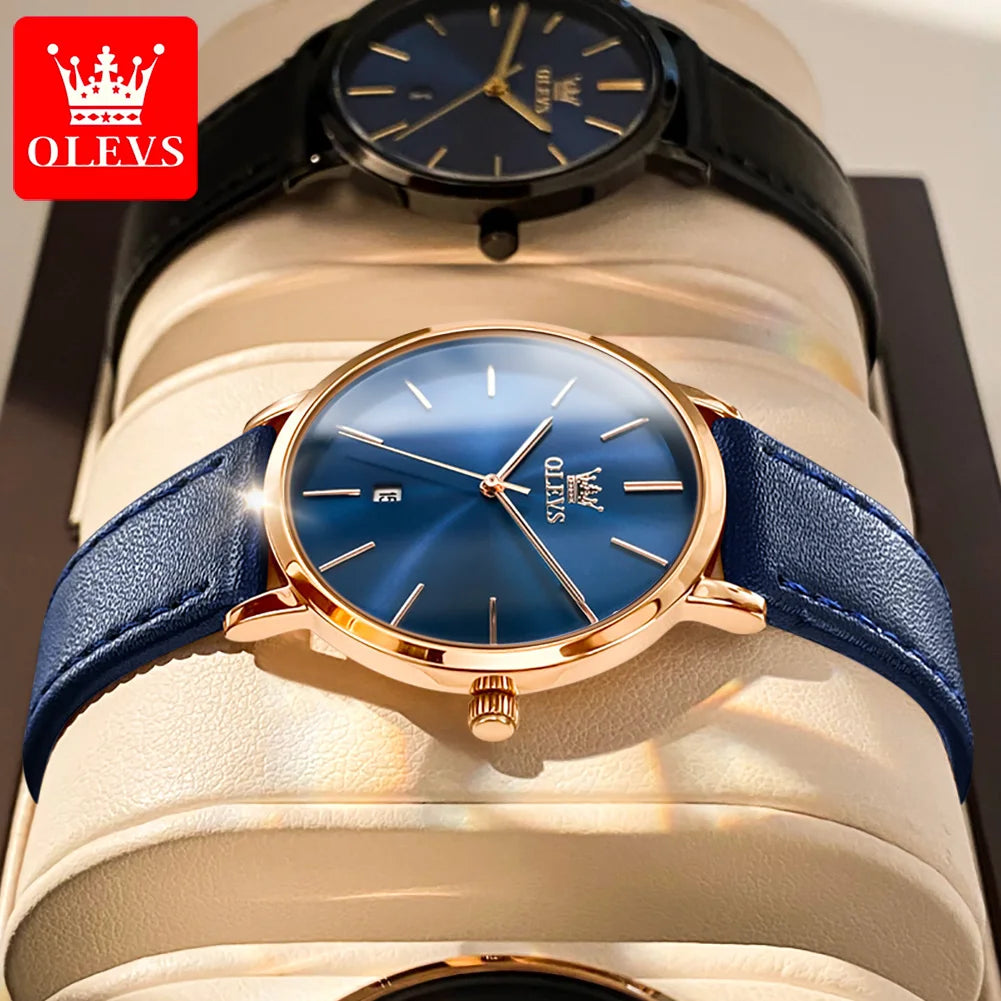 OLEVS 5869 marque de luxe femmes montre exquise maille étanche Ultra mince 6.5mm