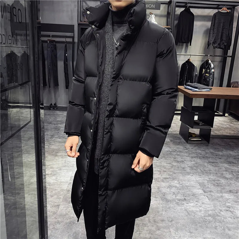 Grande taille 5XL hiver décontracté longue doudoune 2022 nouveaux hommes de haute qualité décontracté mode Parka hommes épais coupe-vent veste