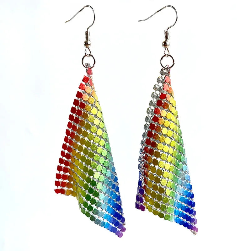 Boucles d'oreilles en acrylique JeTassel pour femmes, flammes européennes, gouttes, coeur, crâne, lame de chat, bijoux punk, gels de poisson, étoile
