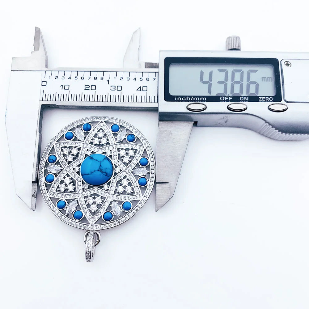 Pendentif bleu ornement flambant neuf mode Glam bijoux Europe 925 en argent Sterling accessoires âme cadeau pour les femmes