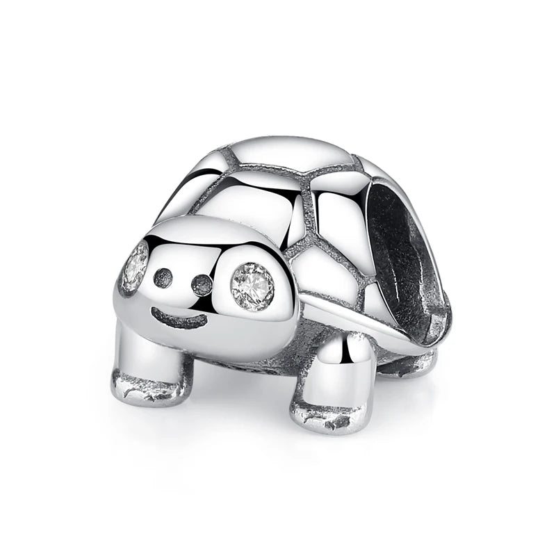 Original 925 en argent Sterling breloque perle amour chien chat patte Panda luciole pendentif breloques idéal pour bracelet colliers femmes bijoux