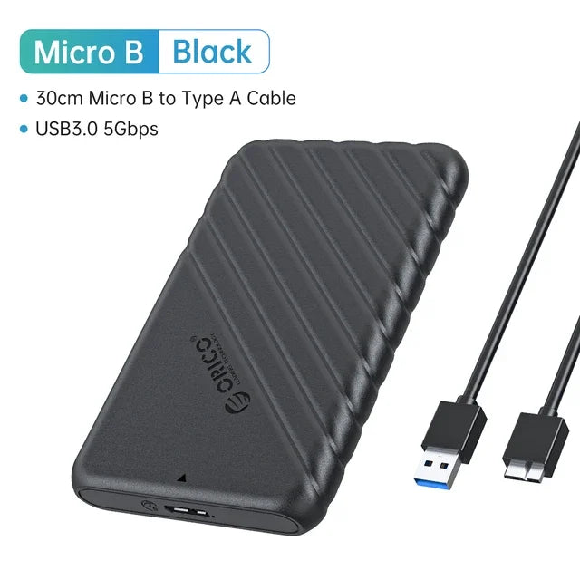 ORICO-Boîtier de disque dur SATA vers USB 2.5, adaptateur pour ordinateur portable, 5 6Gbps HDD SSD, prise en charge UASP, 3.0