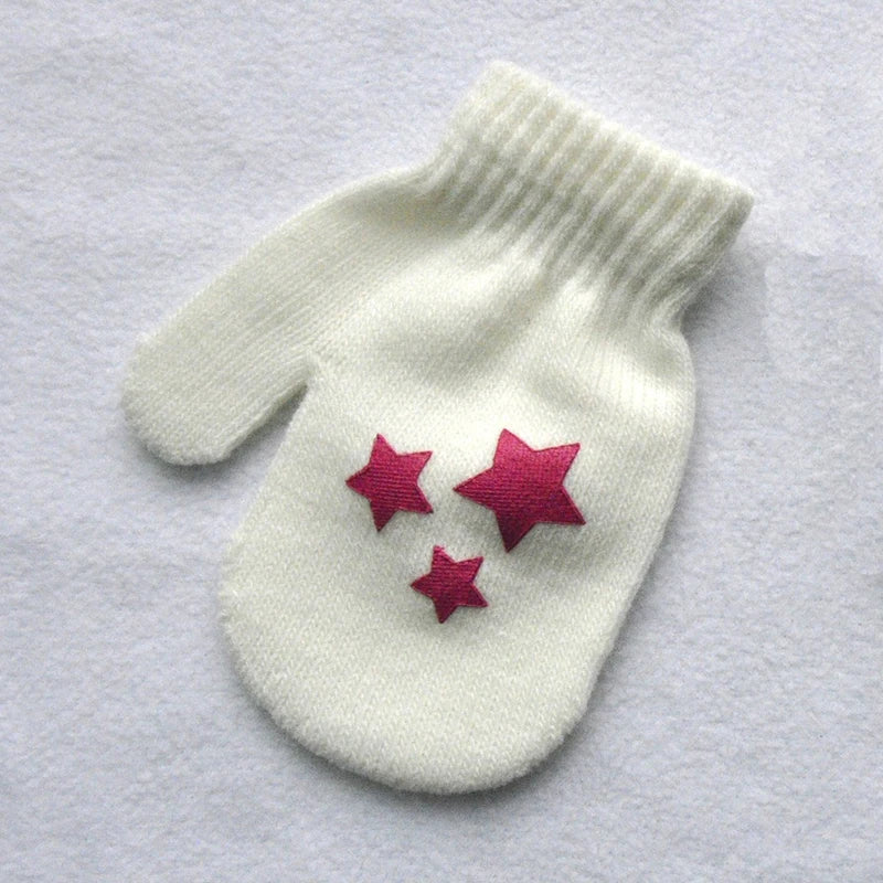 Gants d'hiver chauds pour bébés de 1 à 4 ans, mitaines tricotées en Patchwork, gants à doigts complets pour étudiants de la maternelle