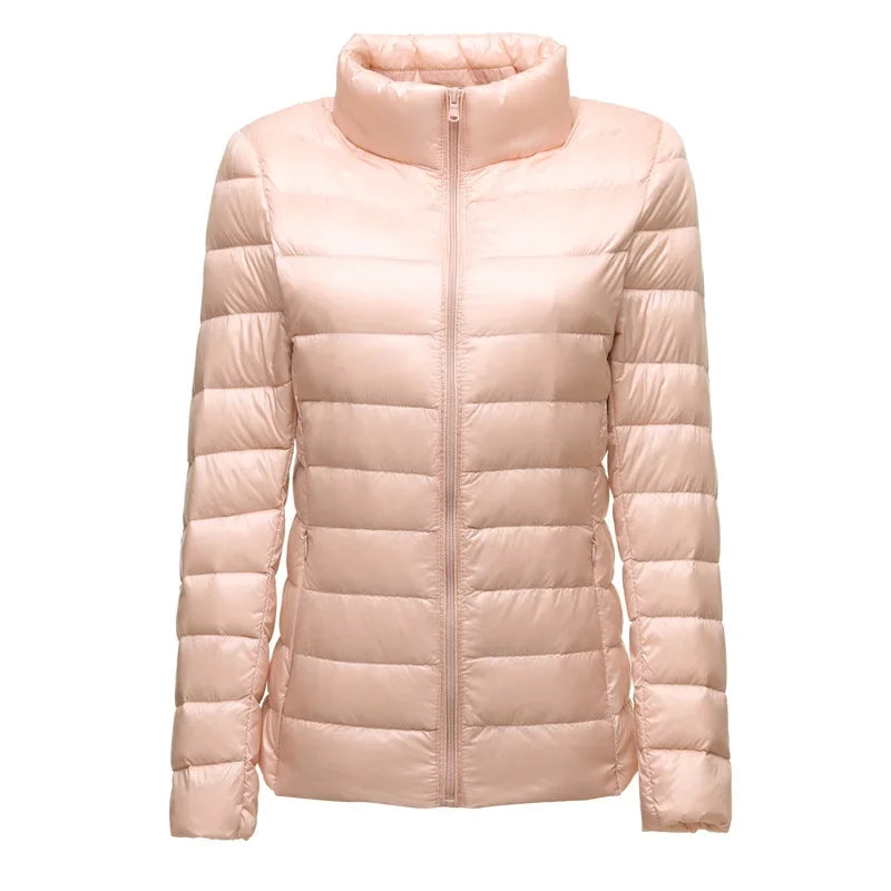 2025 nouveau UZZDSS automne femmes ultraléger mince doudoune 90% duvet de canard blanc vestes à capuche manteaux costume vestes WYRF 1051968
