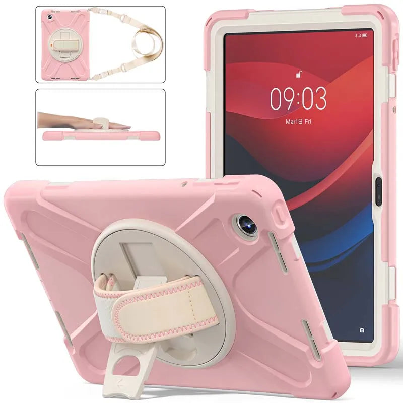 Étui de support pour Lenovo Tab, housse antichoc avec bandoulière