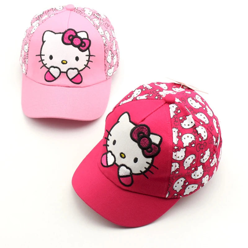 Casquette de Baseball pour enfants, dessin animé Sanrio Hello Kitty, casquette de soleil pour filles, casquette de printemps et d'été, dessin animé pour filles, Cosplay, cadeau à la mode