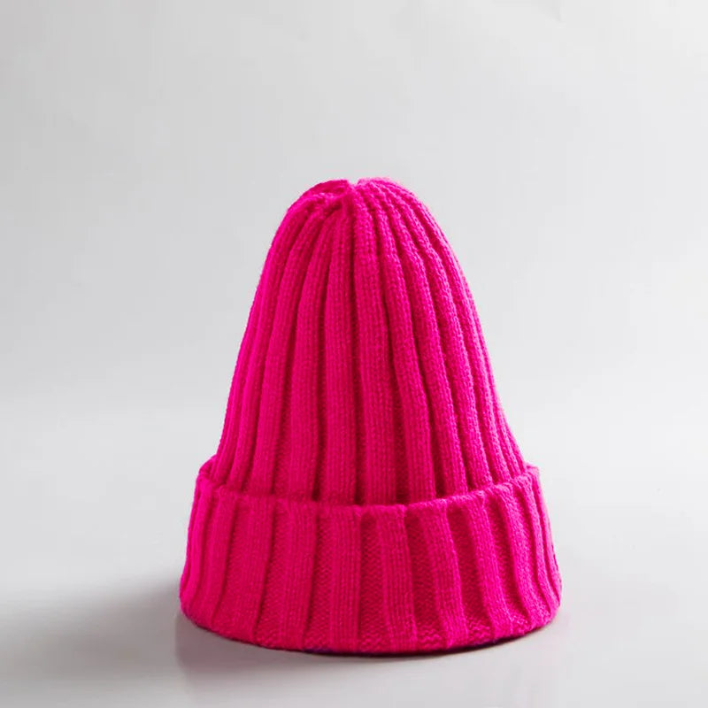 Chapeau de bébé brodé d'ours de dessin animé coréen, doux et chaud pour enfants garçons et filles, Bonnet d'hiver tricoté pour enfants