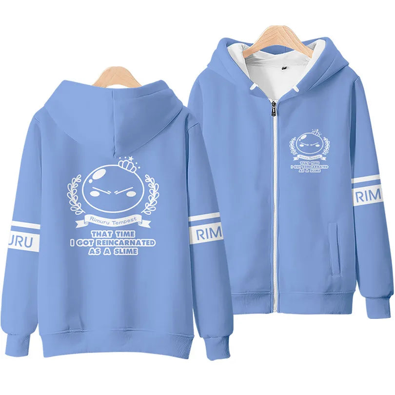 Sweats à capuche Anime Rimuru Tempest pour hommes et femmes, sweat à manches longues, vêtements Streetwear, costume Cosplay