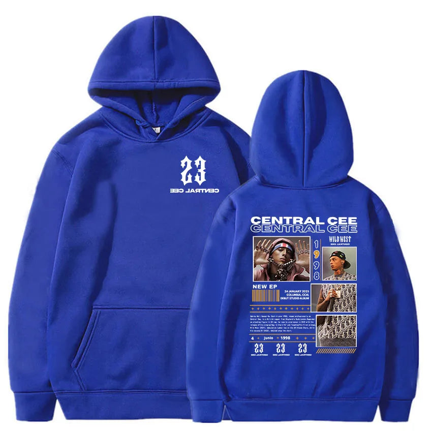 Central Cee-Sweats à capuche College, manches longues, pulls à capuche, streetwear, impression évasée, vêtements de mode, unisexe, CAN'T RUSH GREATNESS