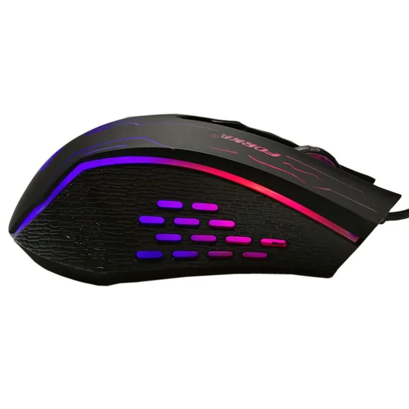 FORKA silencieux clic USB filaire souris de jeu 6 boutons
