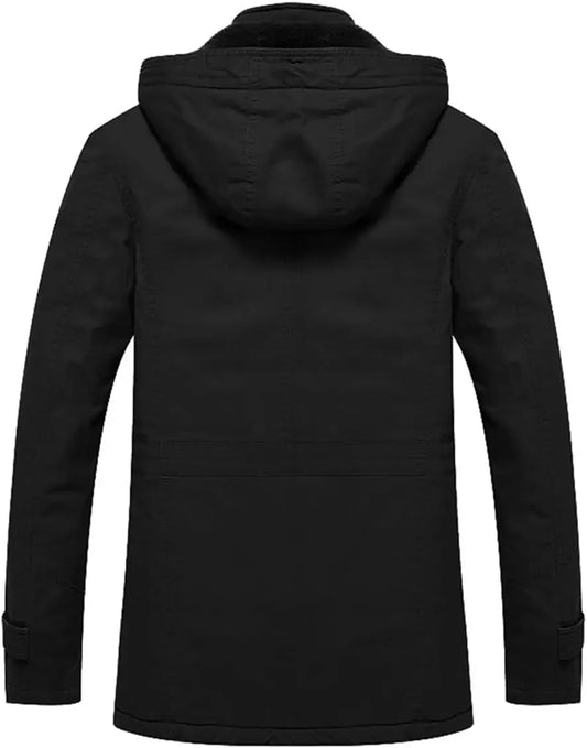 Veste doublée polaire coton vestes militaires hommes hiver nouveau Parkas à capuche pardessus Parkas nouveaux hommes épais travail chaud Cargo manteaux