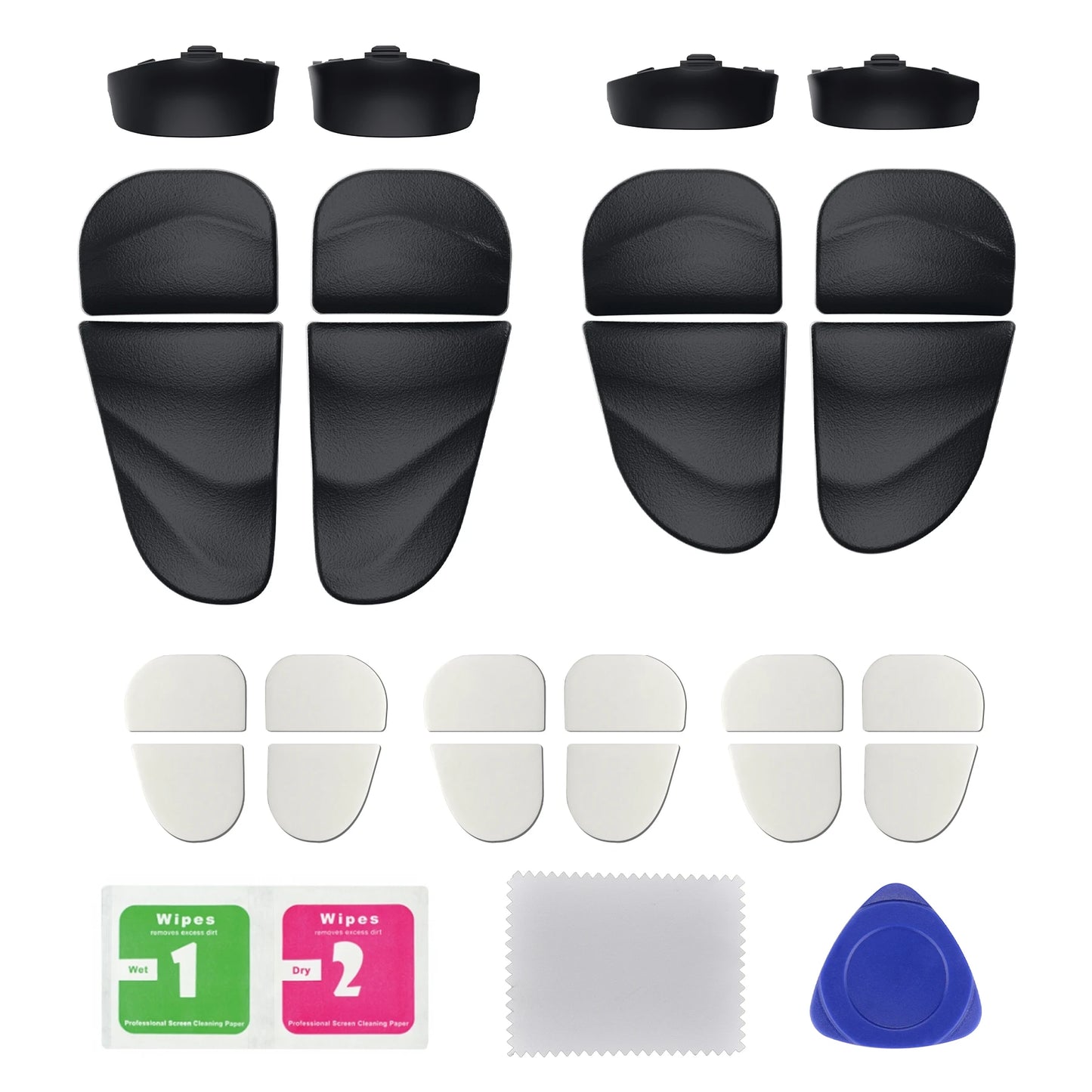 PlayVital DUNE-Launched Button Extension Kit, Trigger Stop, PS5 Controller, PS Portal, PS5 Edge, 3 Colors, 2 Pairs