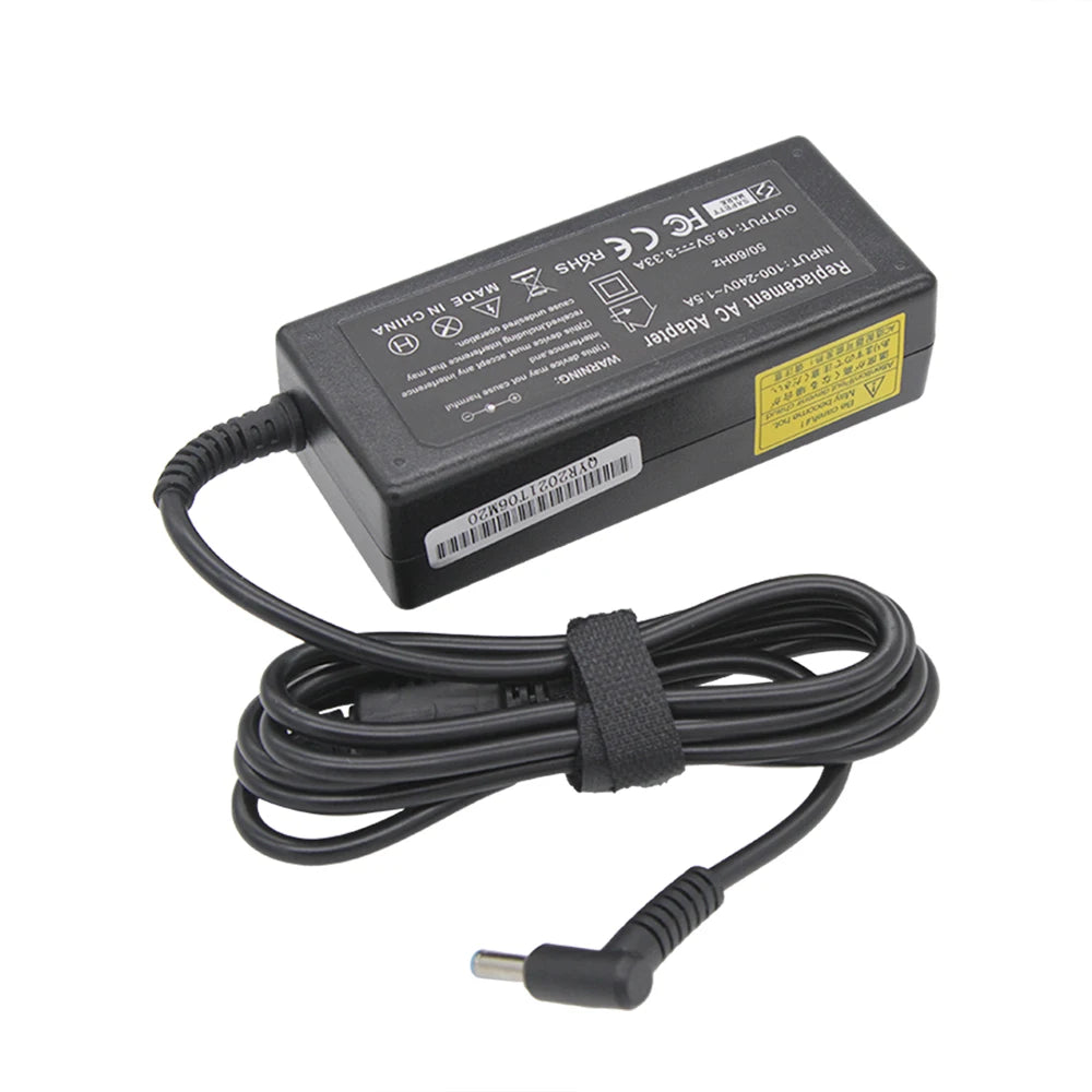 Adaptateur de chargeur pour ordinateur portable, 19.5V, 3,33 a, 65W