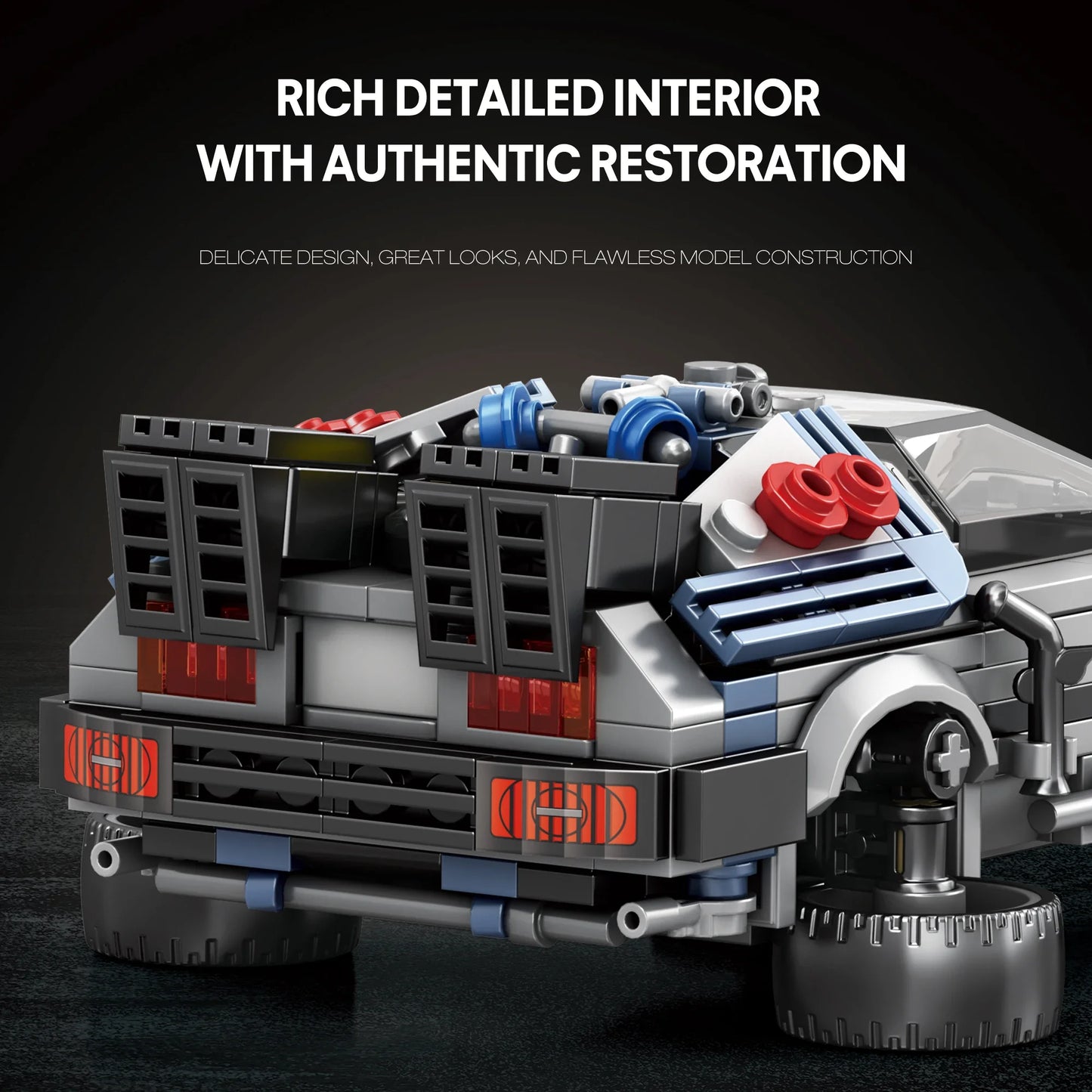 Blocs de construction de voiture DMC classiques, 405 pièces, modèle de voiture de sport future, briques, ornements de bureau, jouets éducatifs pour enfants, bricolage, cadeaux de vacances
