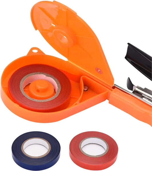 SI FANG – ruban d'attache de branches de plantes, avec boîte à agrafes, ceinture de liaison d'arbre, outil de jardinage, attaches de plantes, Tapetool Tapener pour la maison et le jardin