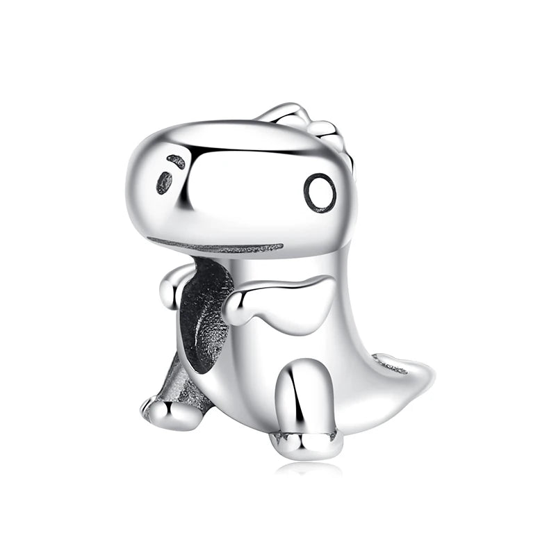 Original 925 en argent Sterling breloque perle amour chien chat patte Panda luciole pendentif breloques idéal pour bracelet colliers femmes bijoux
