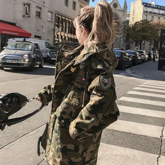 Parka de Camouflage en coton pour femmes, collection hiver 2023