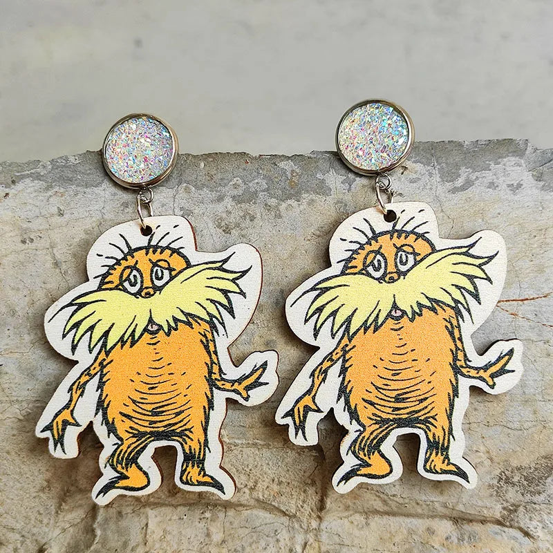 Boucles d'oreilles en acrylique JeTassel pour femmes, flammes européennes, gouttes, coeur, crâne, lame de chat, bijoux punk, gels de poisson, étoile