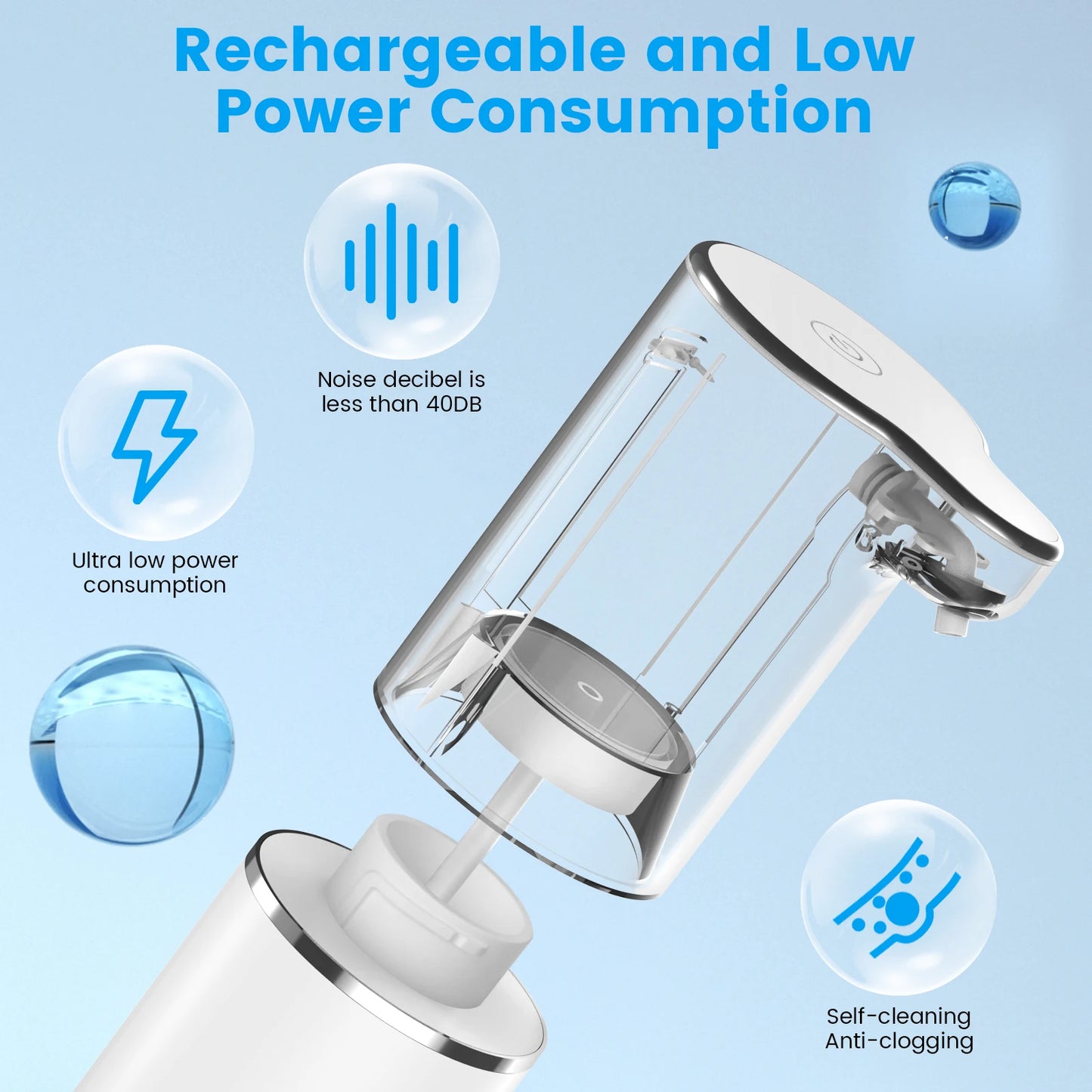 Distributeur automatique de savon en mousse, capteur sans contact, Machine à mousse intelligente USB, pompe distributrice de savon liquide infrarouge de 300ML, désinfectant pour les mains