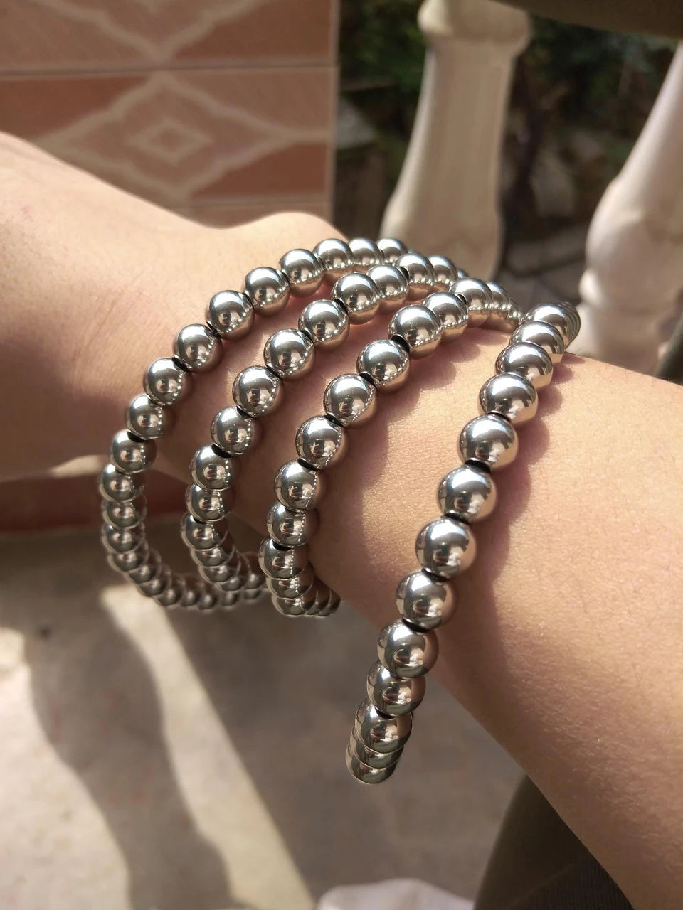 Bracelet et collier en acier au titane, perles de prière JOPrayer, auto-défense, taille, foi bouddha, pendentif croix, gadgets pour hommes, bijoux cadeaux