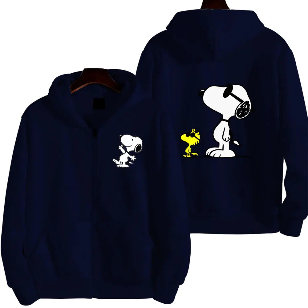 SnoAmendments-Sweat-shirt à Capuche Blanc avec Fermeture Éclair pour Homme et Femme, Vêtement de Couple, Collection Printemps-Automne 2024