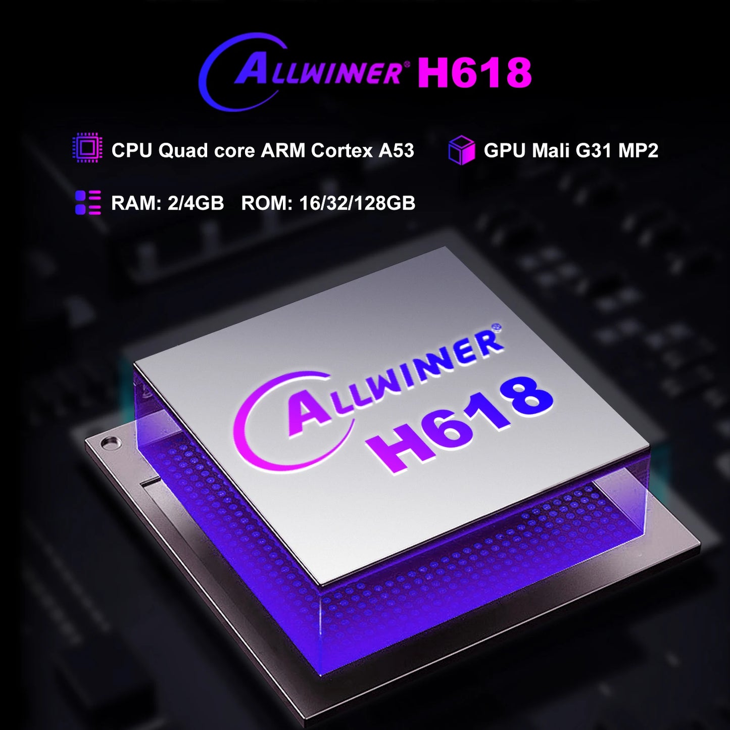 WOOPKER TV Box H96 MAX H618 PLUS 8K Android14.0 Allwinner H618 BT5.4 WiFi6 Mouse Support Media Player 4G32G 128G Set Top Box