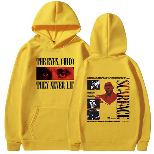 Sweats à capuche classiques Gangsters Movie planchers face pour hommes et femmes, pulls à capuche vintage, pulls gothiques respirants, Tony Montana Al Pac37, PVD