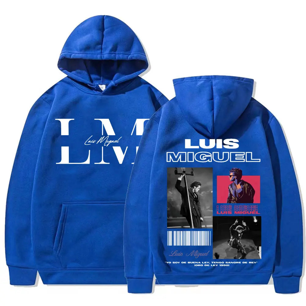 Sweats à capuche graphiques pour hommes et femmes, Rared Luis Miguel Album Tour, Harajuku Hip Hop, Punk, PVD, Sweat à capuche Smile Casual, Haute qualité
