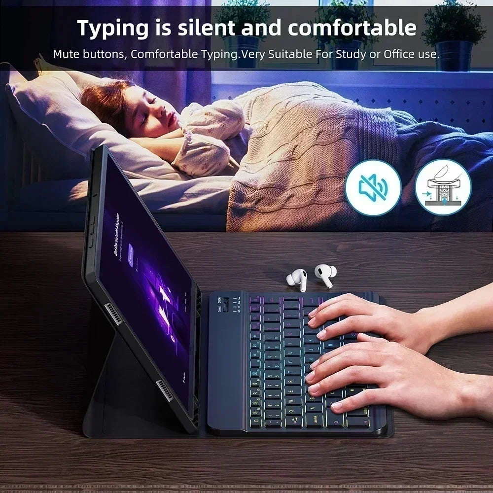 Housse de clavier rétro-éclairé pour Huawei MatePad SE 11 pouces