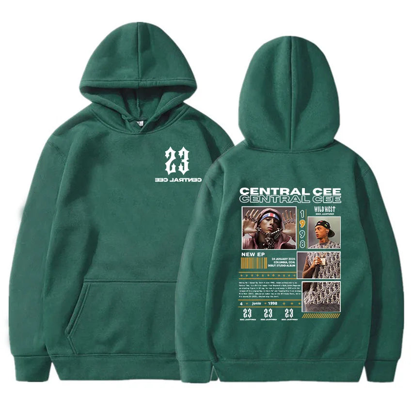 Central Cee-Sweats à capuche College, manches longues, pulls à capuche, streetwear, impression évasée, vêtements de mode, unisexe, CAN'T RUSH GREATNESS