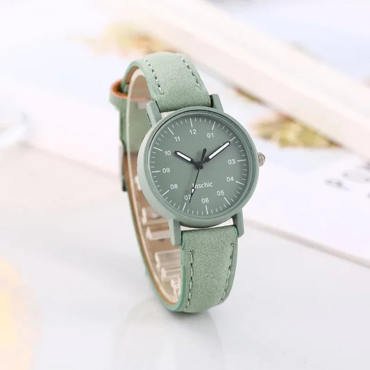 Women Luxury Quartz Watch PU Leather Strap Watches Waterproof Round Retro Bracelet Watch Ladies Girls Wristwatch