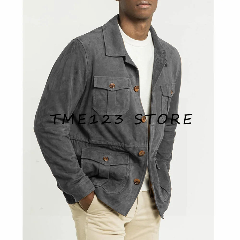 Vestes tendance décontractées en daim pour hommes, costumes élégants pour hommes, costume Social pour hommes, blazer Blaser pour hommes, mariage formel