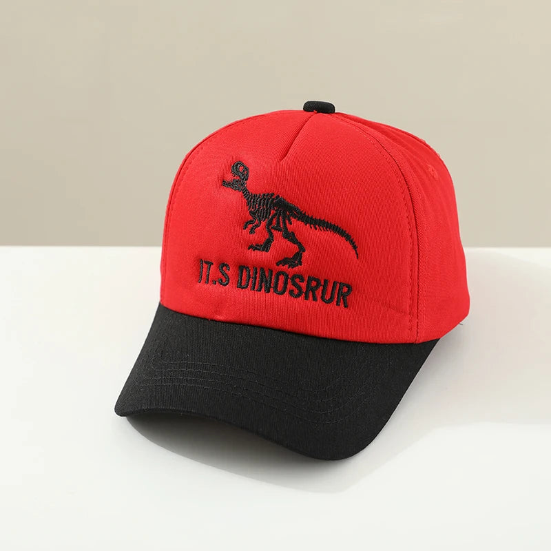 Chapeaux de sport d'été pour enfants, casquettes d'école pour bébés garçons, Baseball brodé de dinosaures, casquettes d'extérieur pour enfants de 2 à 8 ans réglables, 2025