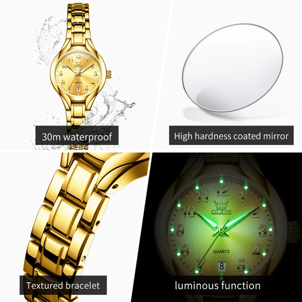 OLEVS 3650 montre à Quartz de luxe étanche montre lumineuse